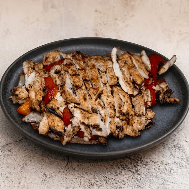Grilled Chicken Breast Fajitas.