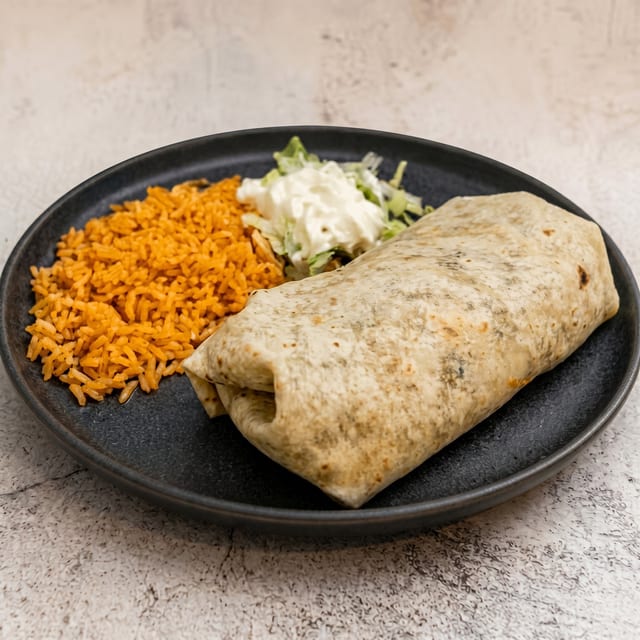 Papas Bean Burrito.