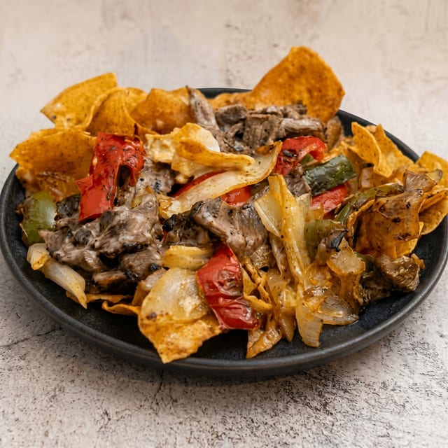 Fajitas Nacho Chicken or Carnitas.