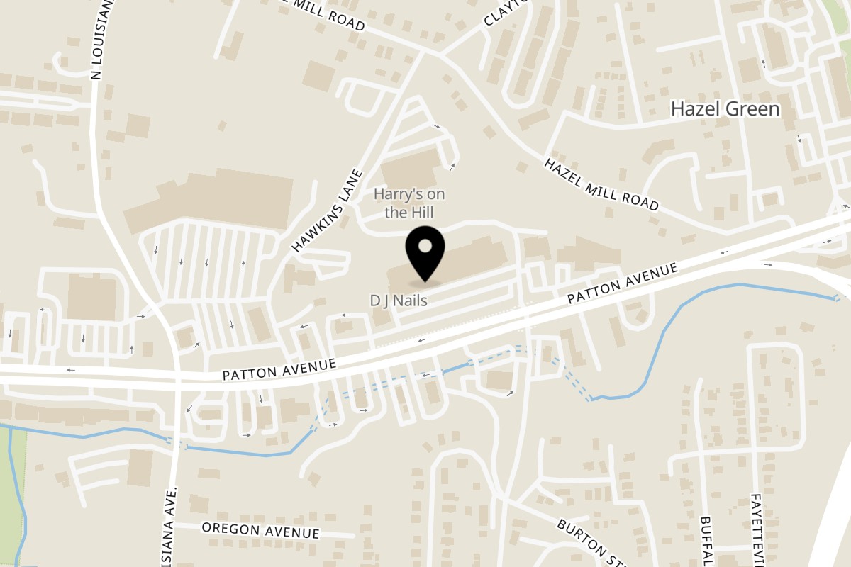 Map showing the location of El Que Pasa on 891 Patton Ave Unit e in Asheville